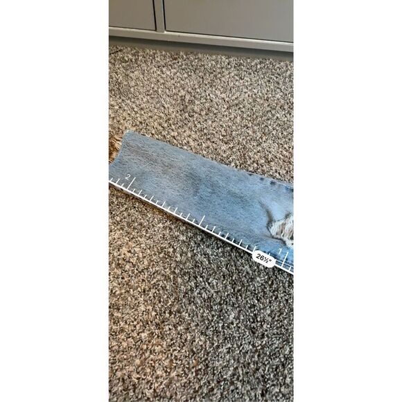 Levi’s 501 Straight Leg Blue Denim Jeans Distressed 26” - Picture 8 of 8